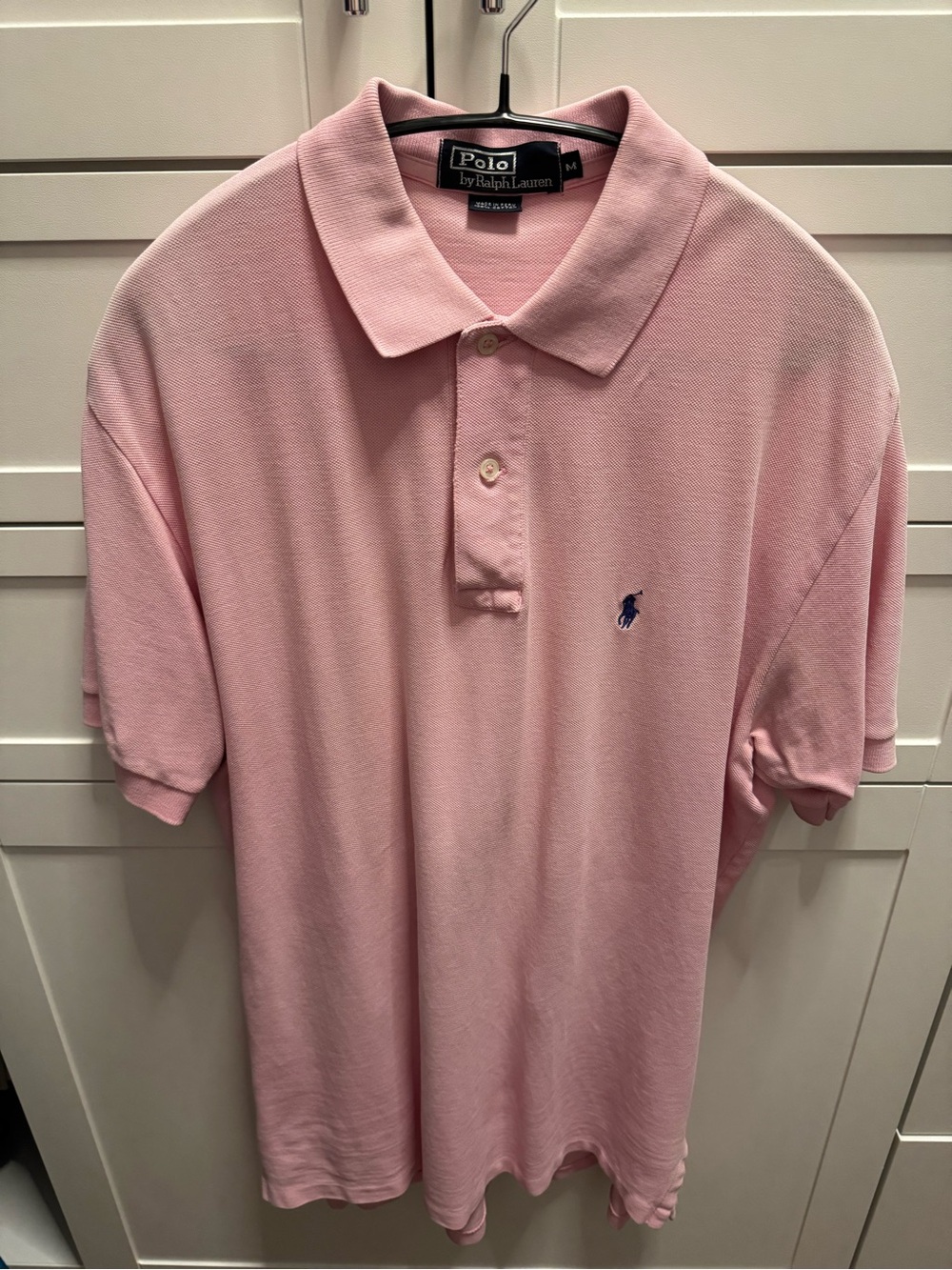 Polo by Ralph Lauren Classic Pink Men’s Polo Golf Shirt, Size Medium